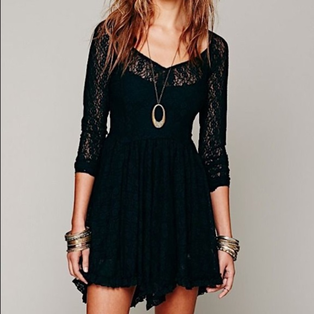 NWT Intimately Free People Long Sleeve Lace Dress